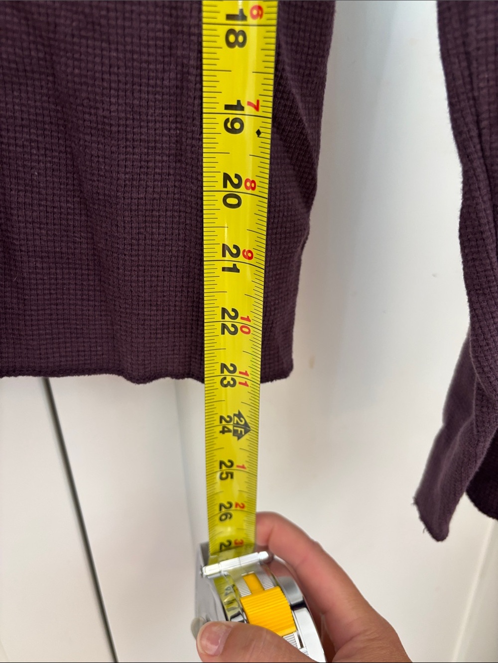 Pact Thermal Waffle Henley Plum Purple Organic Cotton size Small - Picture 7 of 7